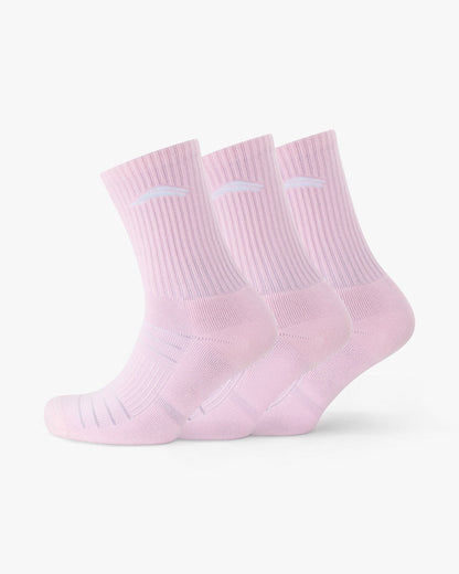 Crew Socks 3 Pack - Amalfi Pink