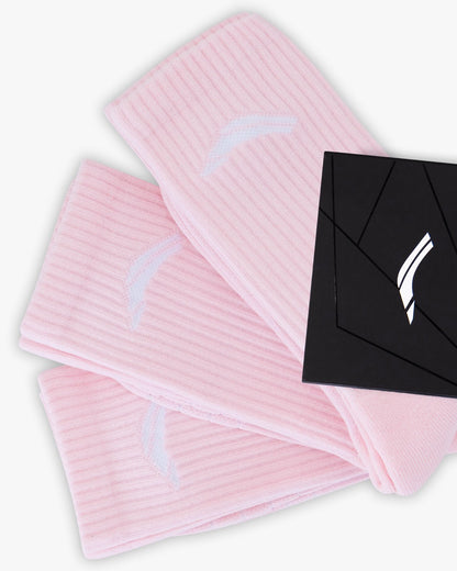 Crew Socks 3 Pack - Amalfi Pink
