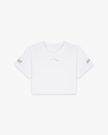 Women’s Competition Crop Top White - Anterior