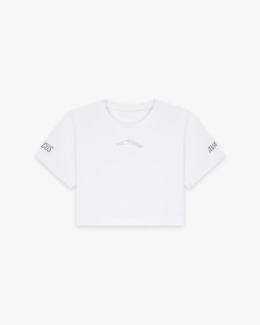 Women’s Competition Crop Top White - Anterior