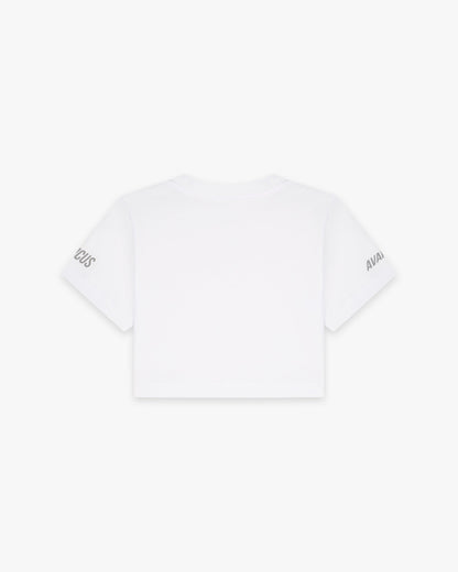 Women’s Competition Crop Top White - Posterior